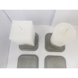 Set of candles Set of decorative candles Set of concrete candles Set of handmade candles Set of exclusive candles