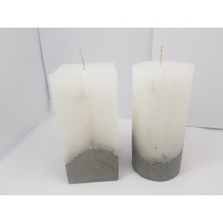 Set of candles Set of decorative candles Set of concrete candles Set of handmade candles Set of exclusive candles