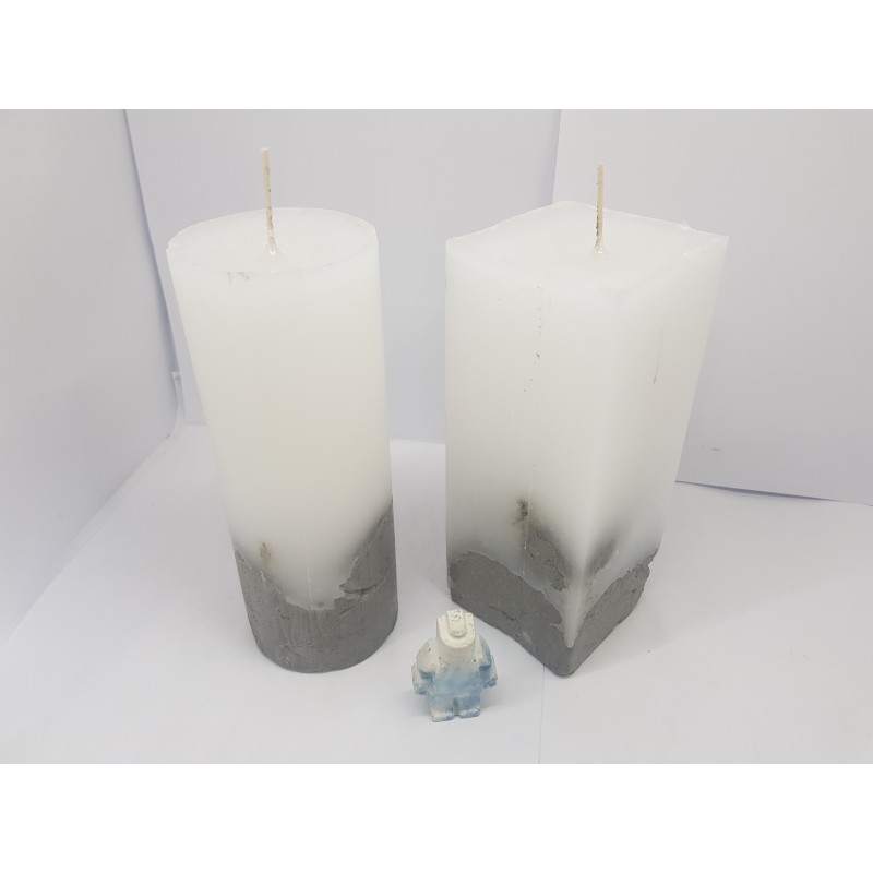 Set of candles Set of decorative candles Set of concrete candles Set of handmade candles Set of exclusive candles