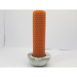 Set of candles Set of beeswax candles Set of candles with candlesticks Set of candles and candlesticks handmade