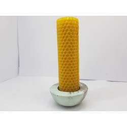 Set of candles Set of beeswax candles Set of candles with candlesticks Set of candles and candlesticks handmade