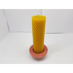 Set of candles Set of beeswax candles Set of candles with candlesticks Set of candles and candlesticks handmade