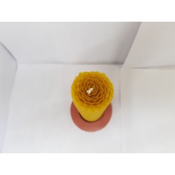 Set of candles Set of beeswax candles Set of candles with candlesticks Set of candles and candlesticks handmade