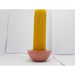 Set of candles Set of beeswax candles Set of candles with candlesticks Set of candles and candlesticks handmade