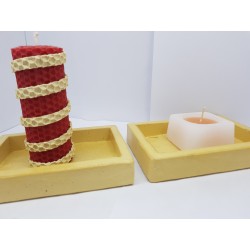 Candlestick for 2 candles
Tea candle holder Tea light candle holder Candlestick Handmade candlestick Concrete candlestick