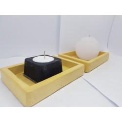 Candlestick for 2 candles
Tea candle holder Tea light candle holder Candlestick Handmade candlestick Concrete candlestick