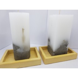 Candlestick for 2 candles
Tea candle holder Tea light candle holder Candlestick Handmade candlestick Concrete candlestick