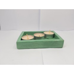 Candlestick for 2 candles Tea candle holder Tea light candle holder Candlestick Handmade candlestick Concrete candlestick