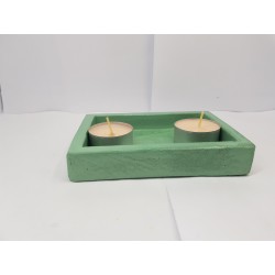 Candlestick for 2 candles Tea candle holder Tea light candle holder Candlestick Handmade candlestick Concrete candlestick