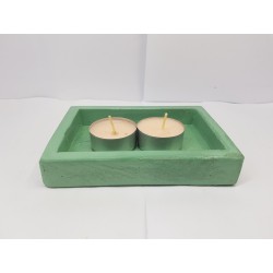 Candlestick for 2 candles Tea candle holder Tea light candle holder Candlestick Handmade candlestick Concrete candlestick