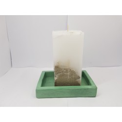 Candlestick for 2 candles Tea candle holder Tea light candle holder Candlestick Handmade candlestick Concrete candlestick