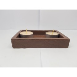 Candlestick for 2 candles Tea candle holder Tea light candle holder Candlestick Handmade candlestick Concrete candlestick