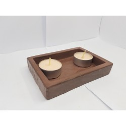 Candlestick for 2 candles Tea candle holder Tea light candle holder Candlestick Handmade candlestick Concrete candlestick