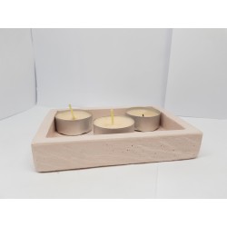 Candlestick for 2 candles Tea candle holder Tea light candle holder Candlestick Handmade candlestick Concrete candlestick