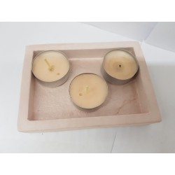 Candlestick for 2 candles Tea candle holder Tea light candle holder Candlestick Handmade candlestick Concrete candlestick