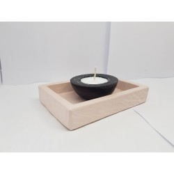 Candlestick for 2 candles Tea candle holder Tea light candle holder Candlestick Handmade candlestick Concrete candlestick