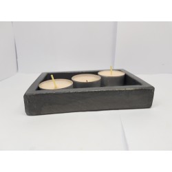 Candlestick for 2 candles Tea candle holder Tea light candle holder Candlestick Handmade candlestick Concrete candlestick