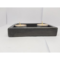 Candlestick for 2 candles Tea candle holder Tea light candle holder Candlestick Handmade candlestick Concrete candlestick