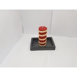 Candlestick for 2 candles Tea candle holder Tea light candle holder Candlestick Handmade candlestick Concrete candlestick