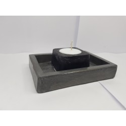 Candlestick for 2 candles Tea candle holder Tea light candle holder Candlestick Handmade candlestick Concrete candlestick