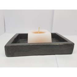 Candlestick for 2 candles Tea candle holder Tea light candle holder Candlestick Handmade candlestick Concrete candlestick