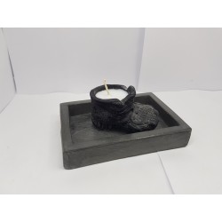 Candlestick for 2 candles Tea candle holder Tea light candle holder Candlestick Handmade candlestick Concrete candlestick