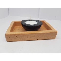 Candlestick for 2 candles Tea candle holder Tea light candle holder Candlestick Handmade candlestick Concrete candlestick