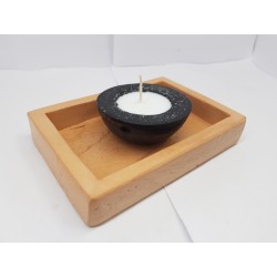 Candlestick for 2 candles Tea candle holder Tea light candle holder Candlestick Handmade candlestick Concrete candlestick