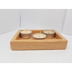 Candlestick for 2 candles Tea candle holder Tea light candle holder Candlestick Handmade candlestick Concrete candlestick