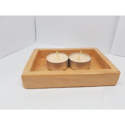 Candlestick for 2 candles Tea candle holder Tea light candle holder Candlestick Handmade candlestick Concrete candlestick