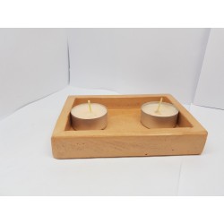 Candlestick for 2 candles Tea candle holder Tea light candle holder Candlestick Handmade candlestick Concrete candlestick