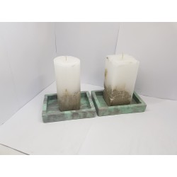 Candlestick for 2 candles Tea candle holder Tea light candle holder Candlestick Handmade candlestick Concrete candlestick