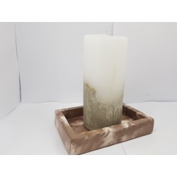 Candlestick for 2 candles Tea candle holder Tea light candle holder Candlestick Handmade candlestick Concrete candlestick