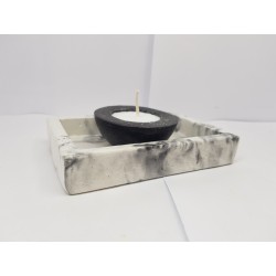 Candlestick for 2 candles Tea candle holder Tea light candle holder Candlestick Handmade candlestick Concrete candlestick