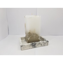 Candlestick for 2 candles Tea candle holder Tea light candle holder Candlestick Handmade candlestick Concrete candlestick