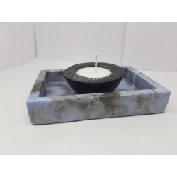 Candlestick for 2 candles Tea candle holder Tea light candle holder Candlestick Handmade candlestick Concrete candlestick