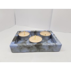 Candlestick for 2 candles Tea candle holder Tea light candle holder Candlestick Handmade candlestick Concrete candlestick