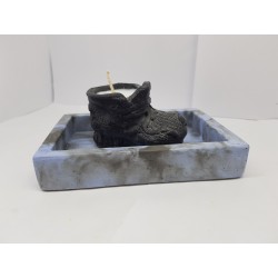 Candlestick for 2 candles Tea candle holder Tea light candle holder Candlestick Handmade candlestick Concrete candlestick