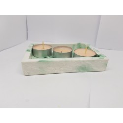 Candlestick for 2 candles Tea candle holder Tea light candle holder Candlestick Handmade candlestick Concrete candlestick