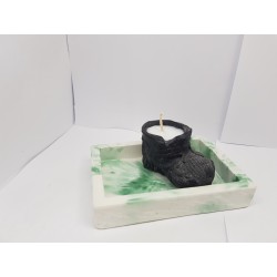 Candlestick for 2 candles Tea candle holder Tea light candle holder Candlestick Handmade candlestick Concrete candlestick