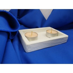 Candlestick for 2 candles Tea candle holder Tea light candle holder Candlestick Handmade candlestick Concrete candlestick