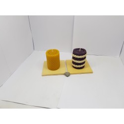 Candles Set of candles Set of beeswax candles Set of candles with candlesticks Set of candles and candlesticks handmade