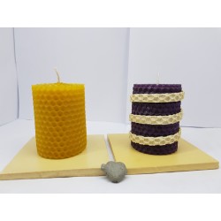 Candles Set of candles Set of beeswax candles Set of candles with candlesticks Set of candles and candlesticks handmade