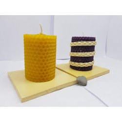 Candles Set of candles Set of beeswax candles Set of candles with candlesticks Set of candles and candlesticks handmade