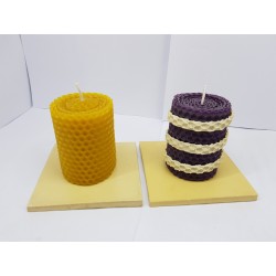 Candles Set of candles Set of beeswax candles Set of candles with candlesticks Set of candles and candlesticks handmade