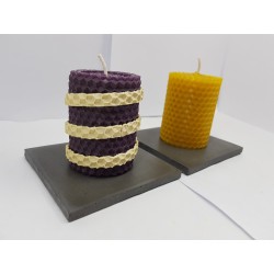 Candles Set of candles Set of beeswax candles Set of candles with candlesticks Set of candles and candlesticks handmade