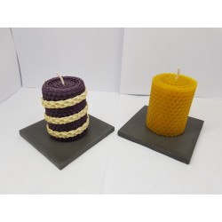 Candles Set of candles Set of beeswax candles Set of candles with candlesticks Set of candles and candlesticks handmade