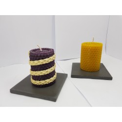 Candles Set of candles Set of beeswax candles Set of candles with candlesticks Set of candles and candlesticks handmade