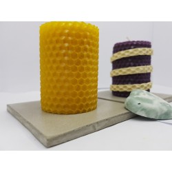 Candles Set of candles Set of beeswax candles Set of candles with holders Set of candles and holders handmade Handmade