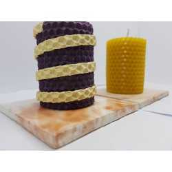 Candles Set of candles Set of beeswax candles Set of candles with holders Set of candles and holders handmade Handmade